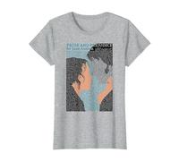Pride and Prejudice Bookish Mr Darcy & Elizabeth Jane Austen T-Shirt, Women, Heather Grey, Medium