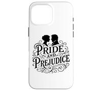 Pride and Prejudice Elizabeth Bennet Mr. Darcy Silhouettes Case for iPhone 16 Pro Max