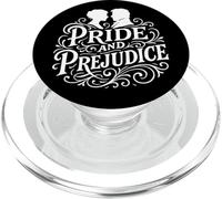 Pride and Prejudice Elizabeth Bennet Mr. Darcy White Print PopSockets PopGrip for MagSafe