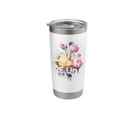 Pride and Prejudice Floral Design Stainless Steel Insulated Tumbler