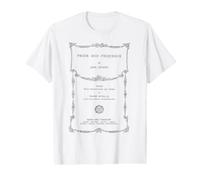 Pride and Prejudice Jane Austen Bookworm Vintage Book Cover Value Graphic T-Shirt