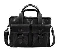 Pride and Soul Briefcase leather 40 cm laptop compartment black