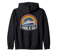Pride At Sea LGBTQ Plus Cruise Enthusiast Zip Hoodie