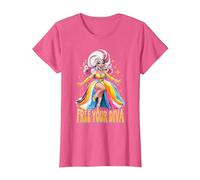 Pride Ballroom Dancing Drag Queen LGBTQ+ Diva T-Shirt, Women, Pink Heather, 3X-Large
