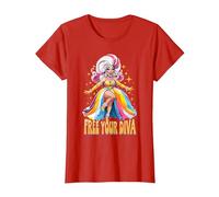 Pride Ballroom Dancing Drag Queen LGBTQ+ Diva T-Shirt, Women, Red, 3X-Large