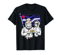 Pride Bigfoot Alien Funny LGBTQ Leather Flag Vintage Gay Men T-Shirt