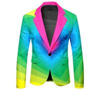 Pride Blazer- LGBT Flag Rainbow LGBTQ Accessories Pride Month Tops Suit Jacket Gay Transgender Bisexual Non-Binary Pansexual Clothing Clothes Pride Outfits Pride Clothes Gay Pride Vest Pride Tops