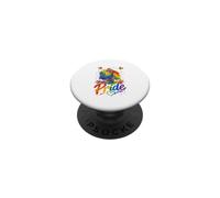 Pride Colorful Seahorse Rainbow Flag Proud LGBT Supporter PopSockets Adhesive PopGrip