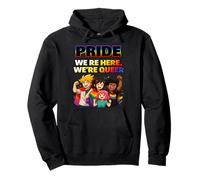 Pride Crew - We’re Here, We’re Queer Pullover Hoodie