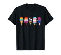 Pride Cute ice Cream Sweet LGBTQ+ Summer Treat Design T-Shirt