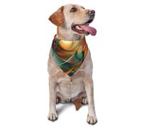 Pride Dog Bandanas, A complex vortex Pet Scarf, Breathable Polyester Bandana for Small Medium Large Dogs, Adjustable Washable Accessory for Boy Girl Puppy Cat, Celebration of Love