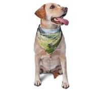 Pride Dog Bandanas, mountain valley Pet Scarf, Breathable Polyester Bandana for Small Medium Large Dogs, Adjustable Washable Accessory for Boy Girl Puppy Cat, Celebration of Love