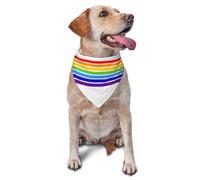 Pride Dog Bandanas, The Jewish Flag Pet Scarf, Breathable Polyester Bandana for Small Medium Large Dogs, Adjustable Washable Accessory for Boy Girl Puppy Cat, Celebration of Love