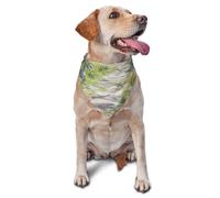 Pride Dog Bandanas, Valley Flowers Pet Scarf, Breathable Polyester Bandana for Small Medium Large Dogs, Adjustable Washable Accessory for Boy Girl Puppy Cat, Celebration of Love