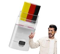Pride Face Paint - National Flags Print Pen with 3 Colors | Rainbow Pride Face Marker, Washable Patriotic Paint Stick for Sports Makeup, European Events