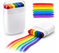 Pride Face Paint Stick skin safe easy wash rainbow pigment with temporary tattoos parade pride month body makeup accessory (2pcs)