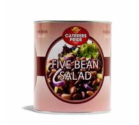 Pride Five Bean Salad in Brine 800g Tinned, Ideal for salads. Vegetarian suitable, Vegan suitable, Lactose intolerance suitable, Coeliacs suitable.
