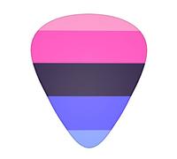 Pride Flag Vivid Color Printed Guitar Picks Personalized Guitar Plectrums 12 Pcs For Acoustic Guitar Electric Guitar And Bass Bulk Guitar Pick One Size