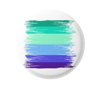 Pride Gay Male MLM Man Loving Man Brush Strokes Flag Design Support Badge 1in 25mm