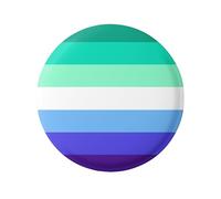 Pride Gay Male MLM Man Loving Man Pin Badge - 1in Pride Flag Design | LGBTQ Accessories for Pride Decorations | Perfect Gay Pride Gifts, Pride Clothes, and Support Badges