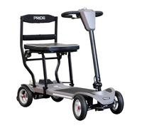 Pride GoGo MG2 Ultralight Folding Travel Mobility Scooter with Lithium Battery - Only 14.7kg (Grey)