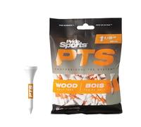 PTS Men's Wooden Pride Professional Tee System Mini Tee 1 2 Inch 90 Count White , ORANGE, 38 mm UK