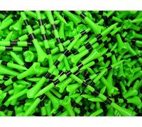 Pride Golf Tee Performance Plastic Golf Tees - 100 Count, 2-3/4 Inch - Citrus Green - Striped for Consistency