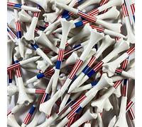 Pride Golf Tee Performance Plastic Golf Tees - Stars and Stripes - 30 Count, 2-3/4 Inch - Improve Distance and Accuracy