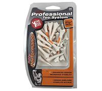 Pride Golf Tee Professional System Evolution Plastic Golf Tee (Pack of 30) - White, 1-1/2 Inch