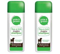 Pride & Groom 2 x Flea & Tick Doggie Shampoo - Dog & Puppy Mild Formulation 300ml