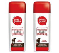 Pride & Groom 2 x Medicated Doggie Dog Shampoo 300ml
