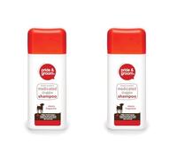 Pride & Groom Medicated Dog Shampoo 300ml, White (Pack of 2)