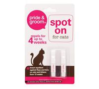 Pride & Groom Spot On for Cats Flea & Tick Repellent, White