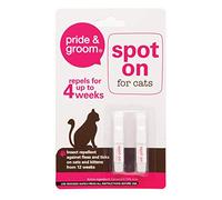 Pride & Groom Spot On for Cats Flea & Tick Repellent, White