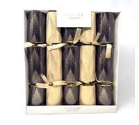 Pride Home & Garden Classic Christmas Party Crackers for loved ones | Birthday Party Crackers | Luxury Christmas gold & Brown tree Party Crackers,Xmas crackers | Multicolour (DELUXE Gold/Brown/TREE)
