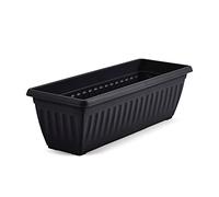 Pride Home & Garden PHG Rectangle Plastic Outdoor Planters | Window Planter Box | Long Plastic Flower Planters | Plastic Window Flower Box | Large Planting Trough for Window | 90 centimetres