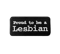 Pride Iron On Patch, Proud to be a Lesbian Embroidered Iron on sew on Patch Gay Pride Gift