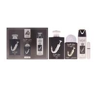 Pride Ishq Al Shuyukh Silver Lattafa Men 3 Pc Set 3.4oz EDP, 0.67oz