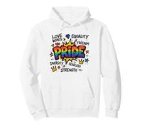 Pride LBGTQ Rights Equality Equal Freedom Love Peace Pullover Hoodie