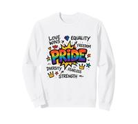 Pride LBGTQ Rights Equality Equal Freedom Love Peace Sweatshirt