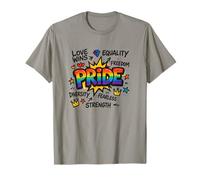 Pride LBGTQ Rights Equality Equal Freedom Love Peace T-Shirt