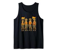 Pride Meerkat Squad - Hand-Drawn LGBTQ+ Animal Illustration Tank Top