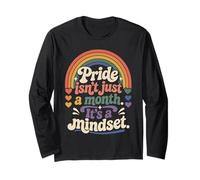 Pride Mindset Rainbow LGBTQ Equality Queer Gay Long Sleeve T-Shirt