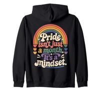 Pride Mindset Rainbow LGBTQ Equality Queer Gay Zip Hoodie