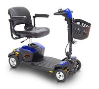 Pride Mobility Apex Rapid Mobility Scooter - Compact Travel Power Scooter - Portable, Lightweight, Foldable, Blue