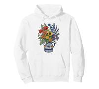Pride Month 2026 Floral Rainbow Bouquet Vase Subtle Pullover Hoodie