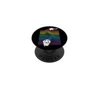 Pride Month Funny Dachshund Dog LGBTQ Rainbow Flag Gay Pride PopSockets Adhesive PopGrip