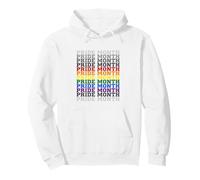 Pride Month Inclusive Colors Celebration Pullover Hoodie