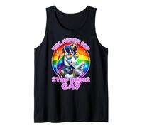 Pride Month is Over Stop Being Gay Unicorn Funny Gay Humor Tank Top