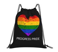 Pride Month Lgbtq Gay Pride Pattern Women Men Gym Sack Durable Drawstring Backpack Portable String Backpack For Travel Yoga Holidays